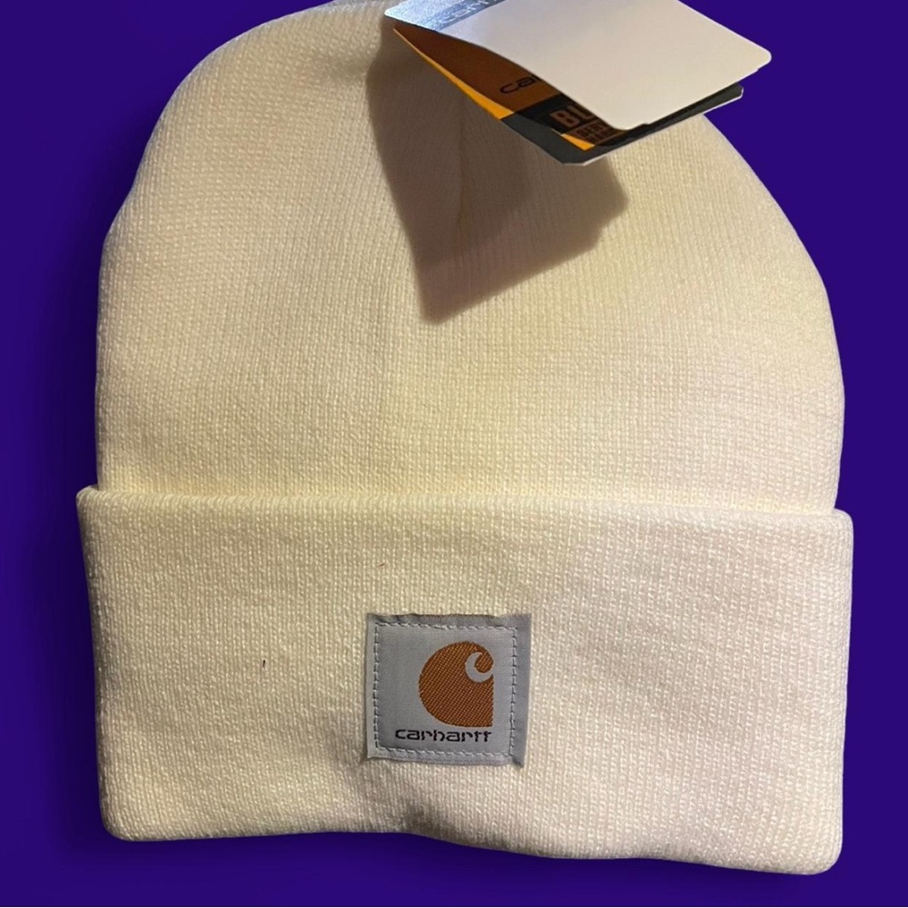 Carhartt Cream Knit Cuffed Beanie
